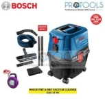 BOSCH GAS 15 PS PROFESSIONAL EXTRACTOR VACUUM WET & DRY VACUUM. FOC !