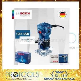 BOSCH 550W PALM ROUTER (GKF550) FOC 1 ROUTER BIT INSIDE