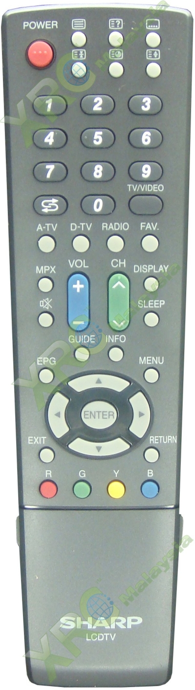 GA701WJSA SHARP TV REMOTE CONTROL 