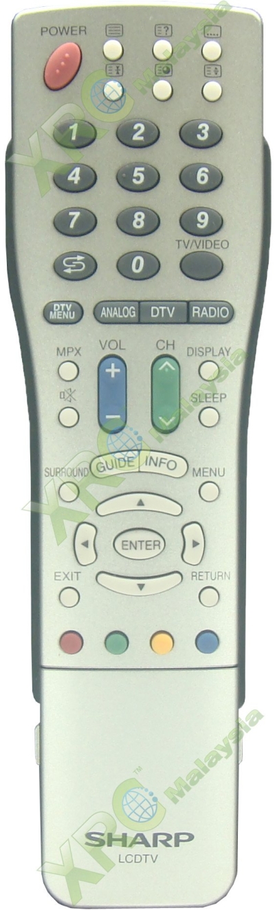 GA492WJSA SHARP TV REMOTE CONTROL 