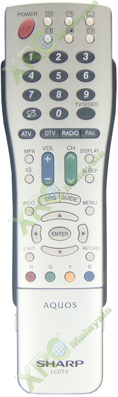 GA707WJSA SHARP TV REMOTE CONTROL 