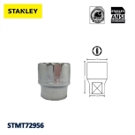 STANLEY SOCKET STD 1/2IN DR 6PT (SILVER) FROM 8~32