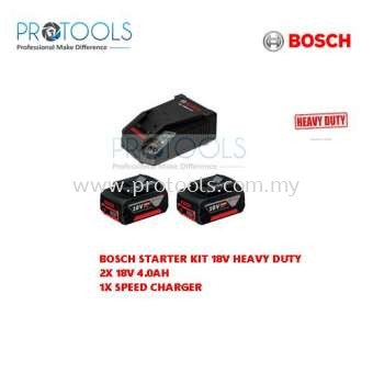 BOSCH STARTER KIT (2 PCS 18V 4.0h BATTERY & 1 PCS AL1860CV CHARGER)