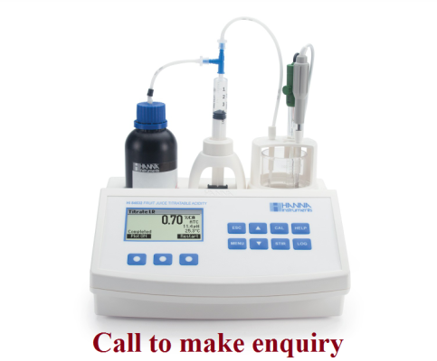 HI84532-02 Mini Titrator for Measuring Titratable Acidity in Fruit Juice
