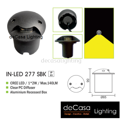 OUTDOOR LIGHT IN-LED 277 SBK