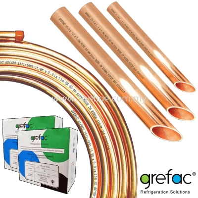 Grefac Air-Conditioning & Refrigeration Copper Tubes & Pipes (AS/NZ1571 & ASTMB280)