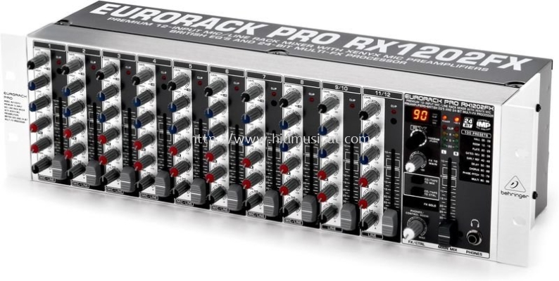 Behringer Eurorack Pro RX1202FX Rackmount Mixer with Effects