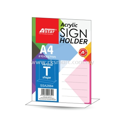 A4 ACRYLIC SIGN HOLDER T-SHAPE