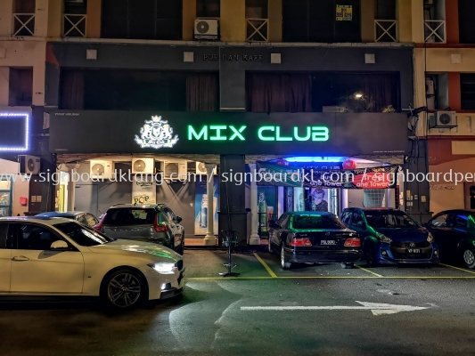 Mix Club 3D LED Box Up RGB Color lettering at Subang jaya SS 2 kuala Lumpur