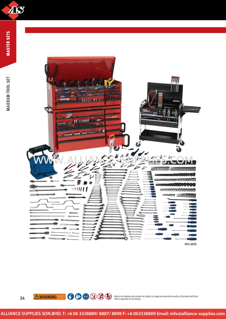 WILLIAMS Maxxum / Monster Tool Set WILLIAMS Maxxum Tool Set WILLIAMS Master Sets SNAP-ON / WILLIAMS / SIOUX