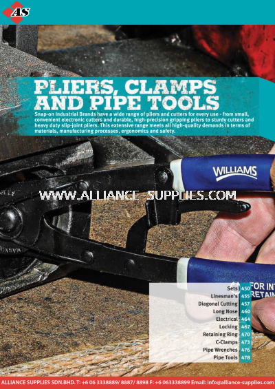 WILLIAMS Pliers, Clamps and Pipe Tools Intro