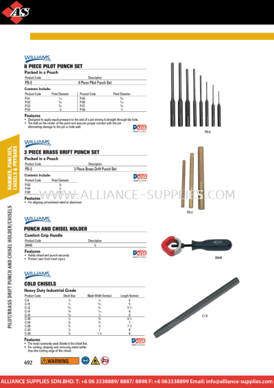 WILLIAMS Chisels