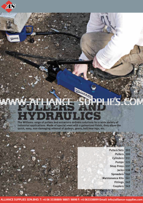 WILLIAMS Pullers and Industrial Hydraulics