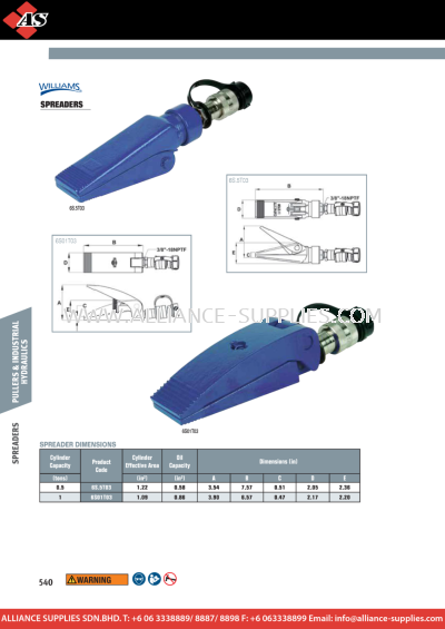 WILLIAMS Spreaders