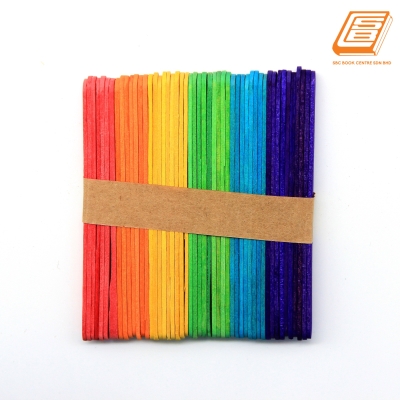 B&B - Pine Wood Stick Colour 11cm - 50pcs - (0270)