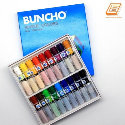 Buncho -  Water Colour - 6cc 18 Colours - (160187)