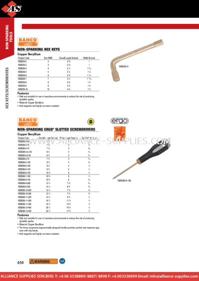  WILLIAMS Hex Keys