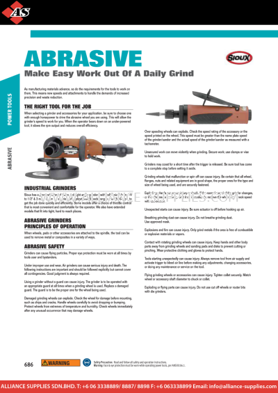 WILLIAMS SIOUX Tools - Abrasive