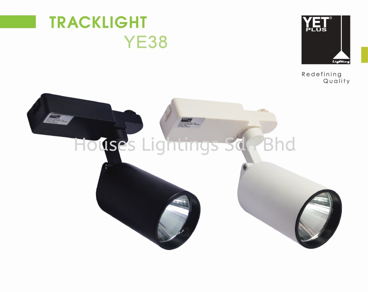 YET YE38 18W BK WH LED Track Light Selangor, Malaysia, Kuala Lumpur (KL ...