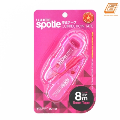 Unicorn - White Spotie Correction Tape - 5mm x 8m -(UCT-51)