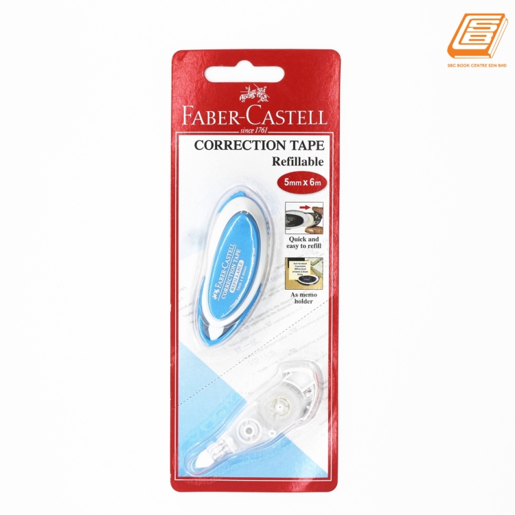 Faber-Castell - Correction Tape Refillable - 5mm x 6m - (PET - 169102 )