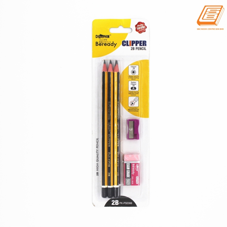 Dolphin - Clipper 2B Pencil - (PK-PSE066) 