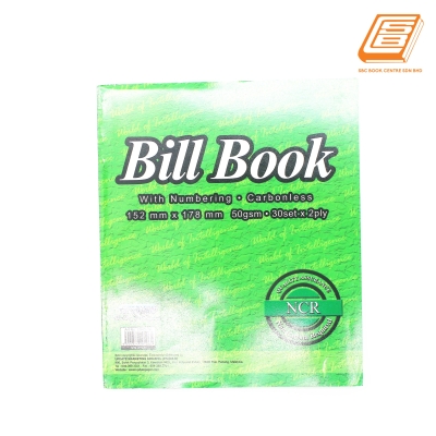 SW - NCR Bill Book 2ply - 2 x 30set , 152mm x 178mm -(0748)