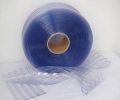 PVC CURTAIN CLEAR BLUE RIBBED SIZE : 3MM THK x 300MM x 50MTR PVC Curtain Plastics Engineering