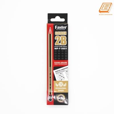 Faster - Golden  2B Exam Score Pencil - (WP-F-9901)