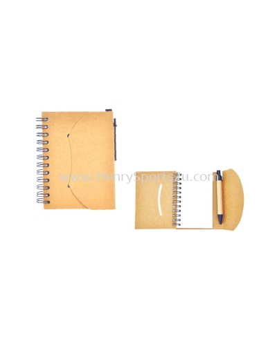 ENB104 Eco Notebook With Pen Pocket Size