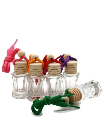 CAR PERFUME BOTTLES 6ML - CLEAR