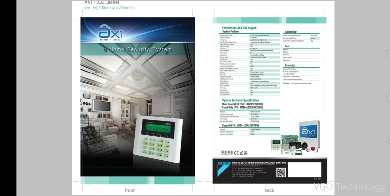 DAIKIN AX1 32 ZONES with LCD KEYPAD