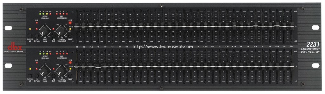 dbx 2231 Graphic Equalizer/Limiter with Type III™