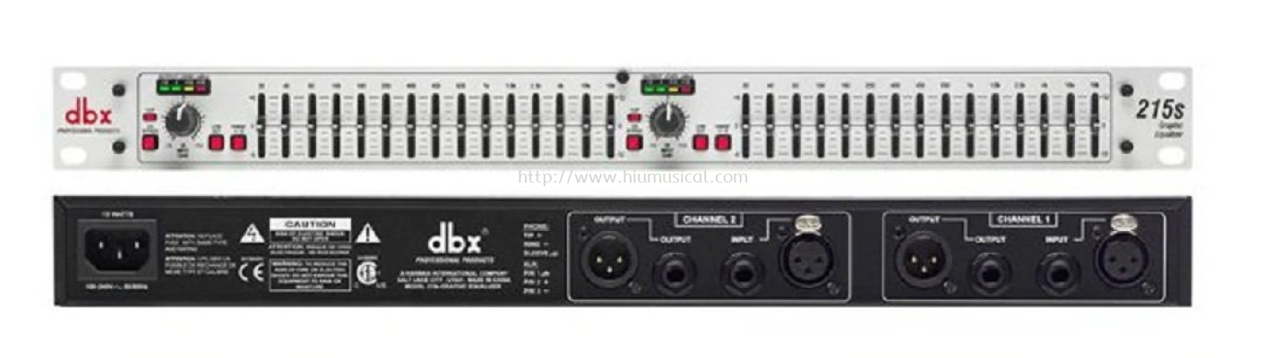 dbx 215s Dual Channel 15-Band Equalizer