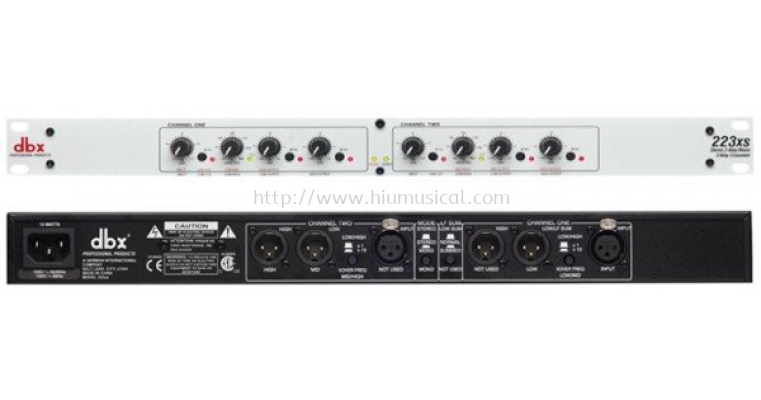 DBX 223xs Stereo 2-Way/Mono 3-Way Crossover with XLR Connectors