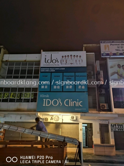 Ido's Clinic 3D LED box up lettering Front lit Billboard signboard At bukit tinggi klang