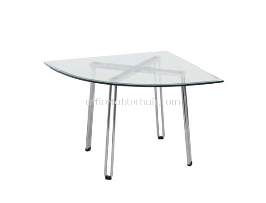 FUTURA TRIANGLE COFFEE TABLE C/W TEMPERED GLASS TABLE TOP ACL 7733-8T