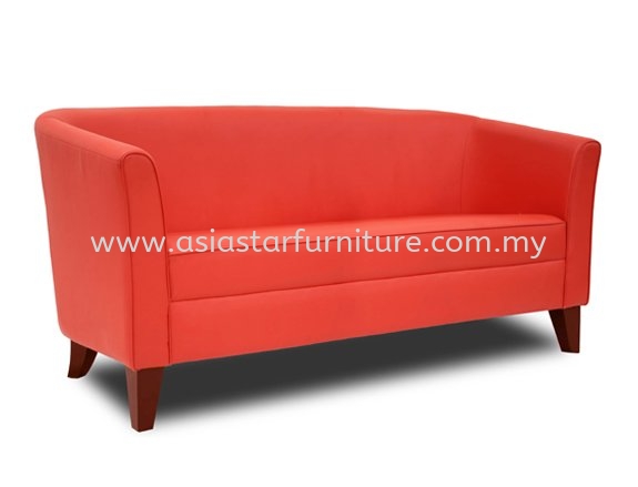 EZO SOFA PEJABAT  TIGA TEMPAT DUDUK DENGAN KAKI KAYU  - Top 10 Best Design Sofa Pejabat | Sofa Pejabat Seksyen 15 | Sofa Pejabat Berjaya Park | Sofa Pejabat Seksyen 32