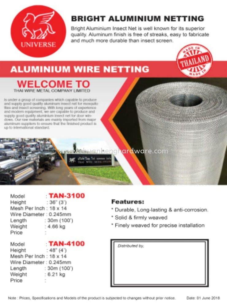 Aluminium Netting 