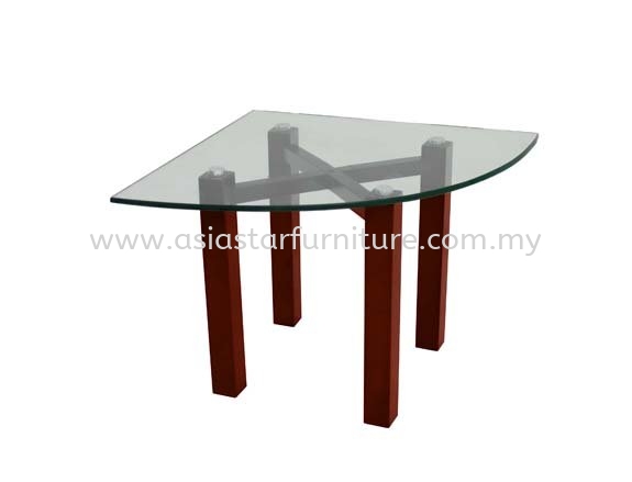 NEXIS TRIANGLE COFFEE TABLE C/W TEMPERED GLASS TABLE TOP  - Aniversary Sale Coffee Table | coffee table Puchong | coffee table Bandar Puchong Jaya | coffee table Denai Alam