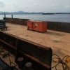 Begin supply genset rental on the Barge for tugs boat maintenance works at Kg Acheh Lumut Genset Rental Rental Generator