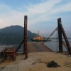 Begin supply genset rental on the Barge for tugs boat maintenance works at Kg Acheh Lumut Genset Rental Rental Generator