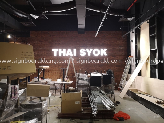 Thai Syok 3D box up hollywood ligjt lettering signage design at center i-city mall shah alam