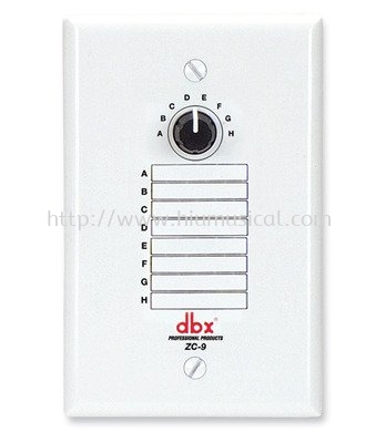 dbx ZC9 Wall-Mounted Zone Controller