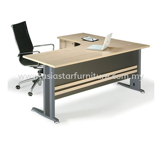 TITUS 6 FEET L-SHAPE WRITING OFFICE TABLE/DESK - L-Shape Office Table PJ-Damansara-Selangor-Malaysia | L-Shape Office Table Taman OUG | L-Shape Office Table Cheras | L-Shape Office Table Ampang