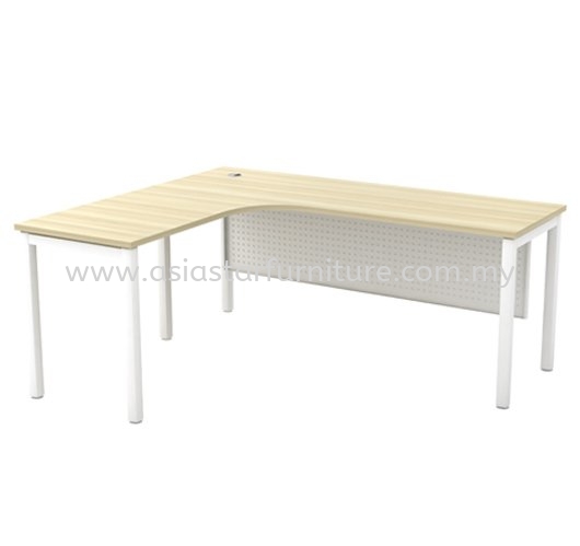 MUPHI L-SHAPE WRITING OFFICE TABLE/DESK - L-Shape Office Table Mutiara Damansara| L-Shape Office Table Sepang | L-Shape Office Table Banting | L-Shape Office Table Rawang