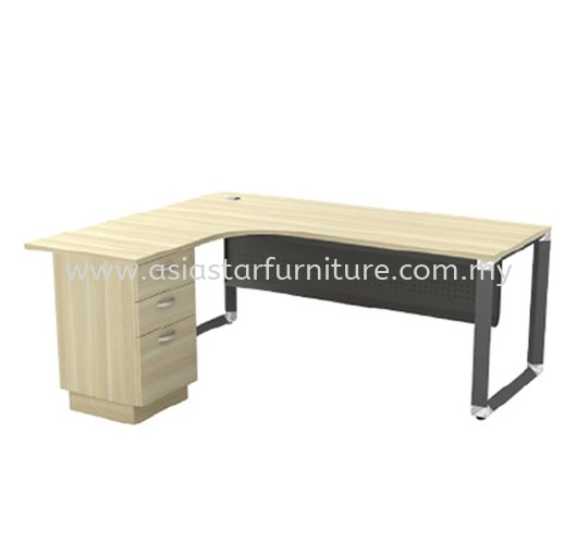 PYRAMID L-SHAPE WRITING OFFICE TABLE/DESK - L-Shape Office Table Kepong | L-Shape Office Table Sungai Buloh | L-Shape Office Table Tropicana | L-Shape Office Table Taman Tun Dr Ismail