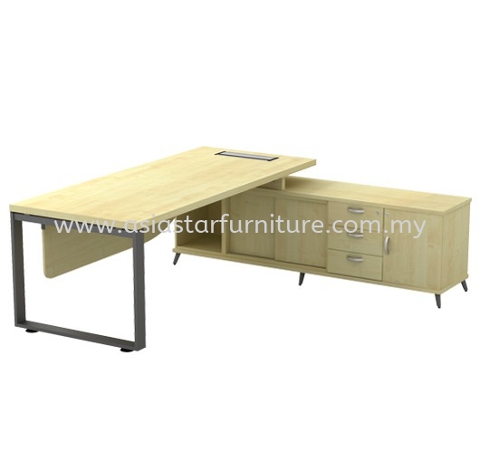 OLVA MEJA PEJABAT PENGARAH DENGAN KABINET RENDAH - Director Office Table Sungai Buloh Factory Manufacturer | Director Office Table KL-PJ-Selangor-Malaysia | Director Office Table Rawang | Director Office Table Kepong