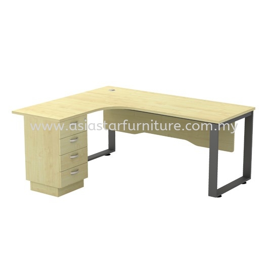 OLVA L-SHAPE WRITING OFFICE TABLE/DESK - L-Shape Office Table Sunway | L-Shape Office Table Setapak | L-Shape Office Table Taman Melawati | L-Shape Office Table Setiawangsa