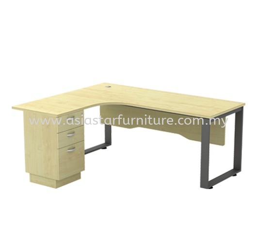 OLVA L-SHAPE WRITING OFFICE TABLE/DESK - L-Shape Office Table Puchong | L-Shape Office Table Ampang Point | L-Shape Office Table Imbi | L-Shape Office Table Pudu